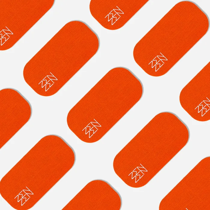SoCal Sunset Zenzen strips laid in a pattern