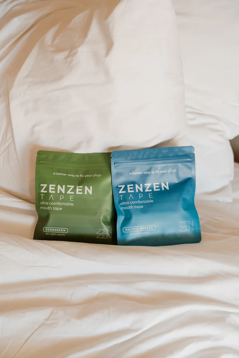 Zenzen tape in blue and green together
